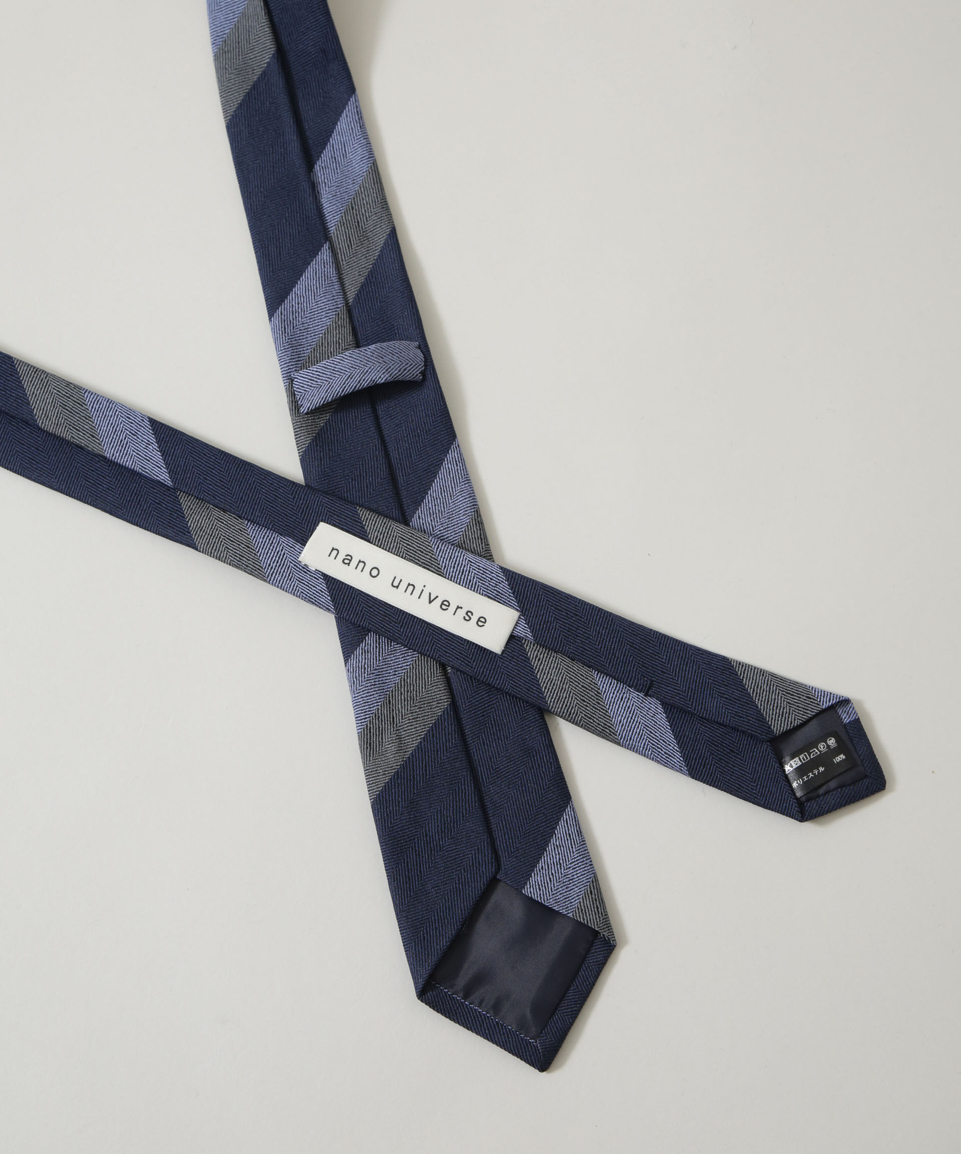 nano･universe「京都西陣ウォッシャブルストライプネクタイ 2」|ネクタイ・蝶ネクタイ|