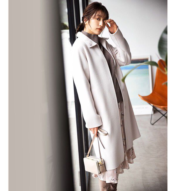 組曲「【マガジン掲載】ウールリバーロング コート（KJ29）」|その他|アイボリー系
