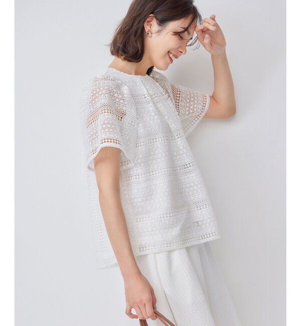 組曲「ボーダーレース ブラウス」|Tシャツ・カットソー|