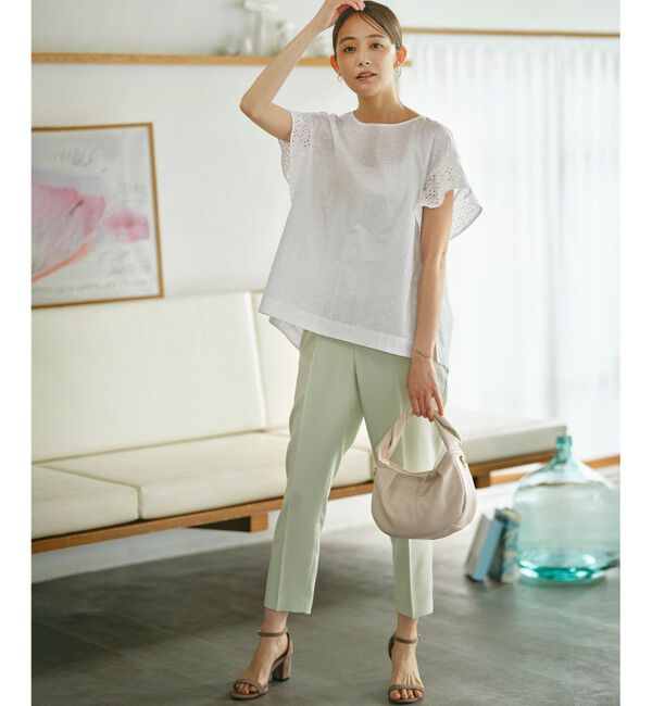 組曲「【洗える】エンブロイダリーレース チュニックブラウス」|シャツ・ブラウス|