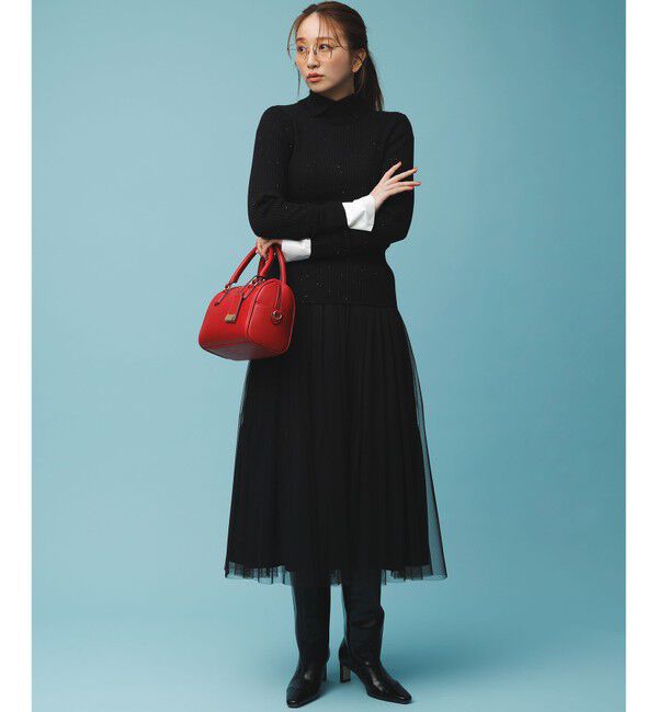 組曲「ギャザーチュール ドラマティック スカート」|スカート|ブラック系