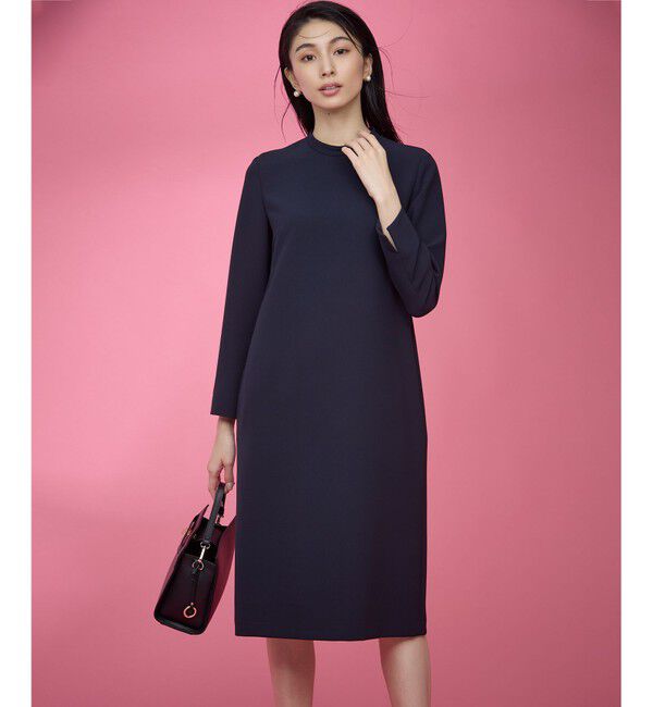 組曲「【KUMIKYOKU NAVY】コンフォータブルドレープ レース襟ワンピース」|ワンピース|