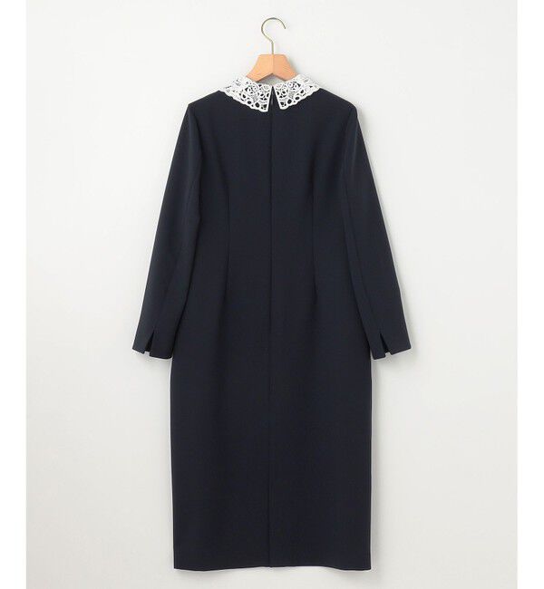 組曲「【KUMIKYOKU NAVY】コンフォータブルドレープ レース襟ワンピース」|ワンピース|