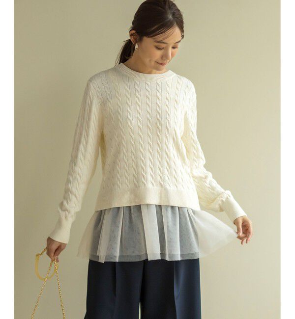 組曲「チュールレイヤードタンク」|タンクトップ|