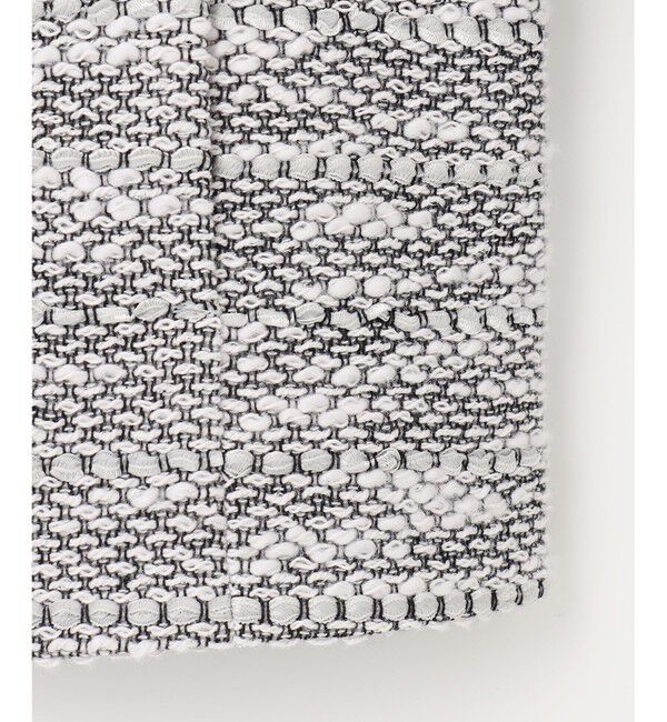 自由区「カラミツイードノーカラー ジャケット」|ノーカラージャケット|