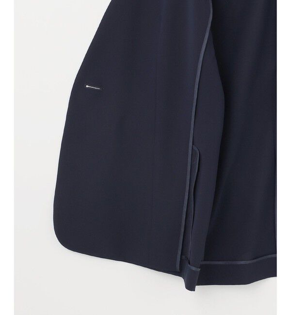 自由区「【セットアップ対応・UVカット・接触冷感・洗える】ライトストレッチノーカラー ジャケット」|ノーカラージャケット|