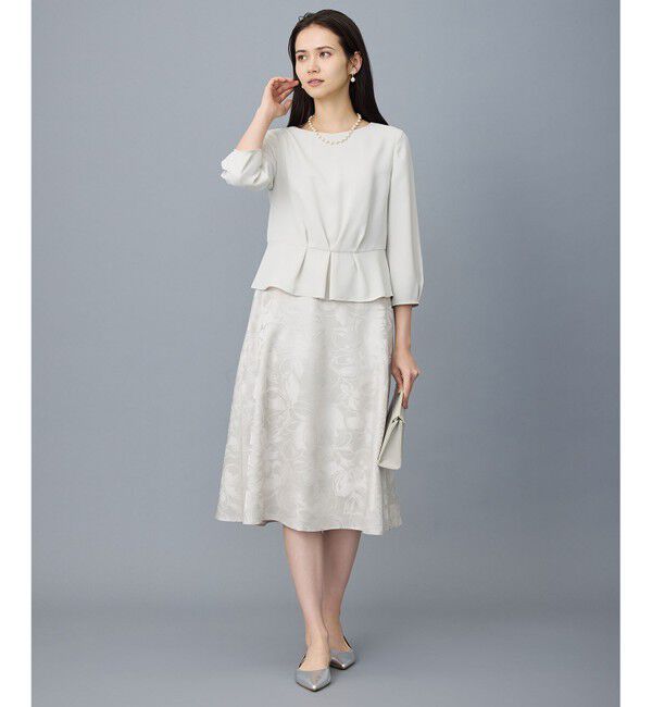 自由区「【カタログ掲載】フラワーオパールプリント ワンピース」|ワンピース|