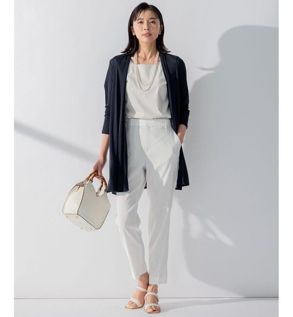 23区「【UVケア/接触冷感】マルチ機能 シアー ロング カーディガン」|カーディガン|