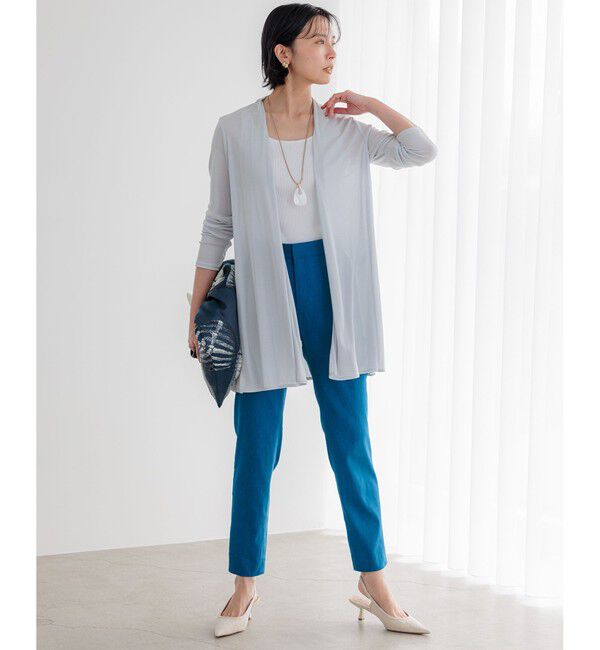 23区「【Oggi6月号掲載/新色追加】オーガニック コットンリブ タンクトップ」|タンクトップ|