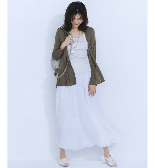 23区「【Oggi6月号掲載/新色追加】オーガニック コットンリブ タンクトップ」|タンクトップ|