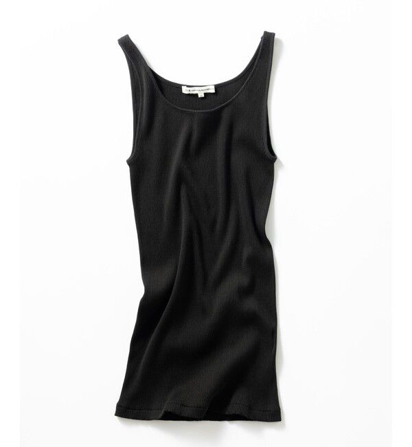 23区「【Oggi6月号掲載/新色追加】オーガニック コットンリブ タンクトップ」|タンクトップ|ブラック系