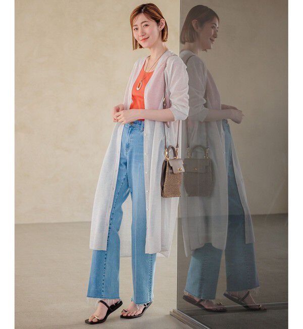 23区「【Oggi6月号掲載/新色追加】オーガニック コットンリブ タンクトップ」|タンクトップ|