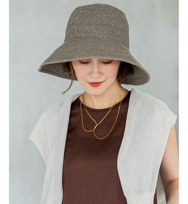 23区「【UVカット/洗える】ペーパー ブレード ハット」|ハット|ﾗｲﾄｸﾞﾚ