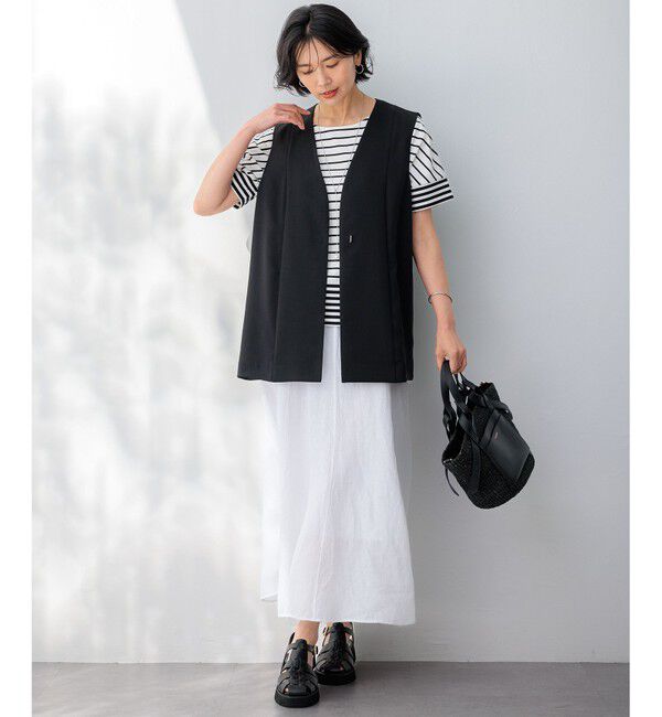 23区「【洗える】LIBECOリネン フレアスカート」|スカート|