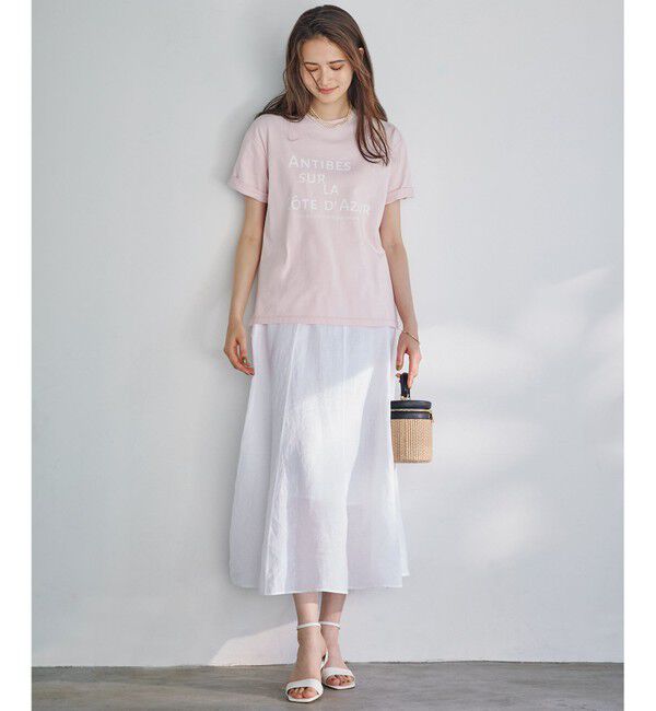 23区「【洗える】LIBECOリネン フレアスカート」|スカート|