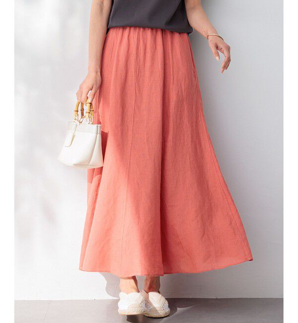 23区「【洗える】LIBECOリネン フレアスカート」|スカート|ｵｰﾙﾄﾞﾛ
