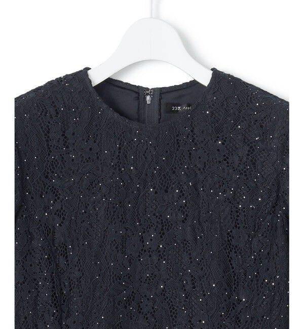 23区「【APPLAUDIR】スパンコールレース ドレス」|ドレス|