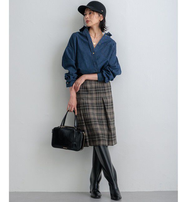 23区「【見上愛さん着用】フェルト キャップ」|キャップ・キャスケット|