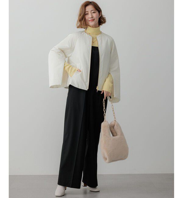 23区「【23区&times;Oggiコラボ /撥水加工】中綿 パディングタフタ ジャケット」|ダウン|