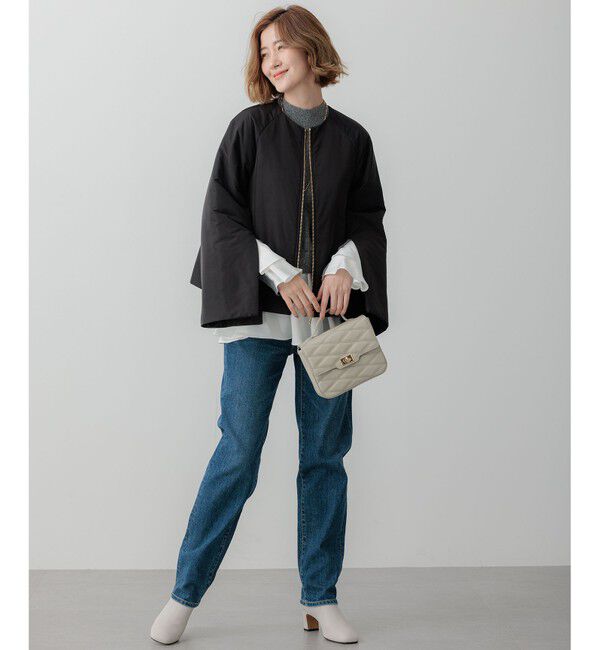 23区「【23区&times;Oggiコラボ /撥水加工】中綿 パディングタフタ ジャケット」|ダウン|