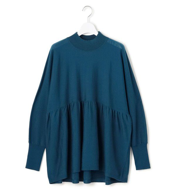 23区「【洗える】ウールギャザー ドルマンスリーブ ニット」|ニット・セーター|