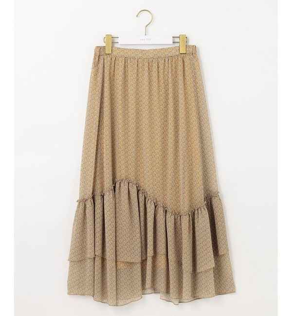 any SiS「【洗える】ティアードプリント スカート」|スカート|