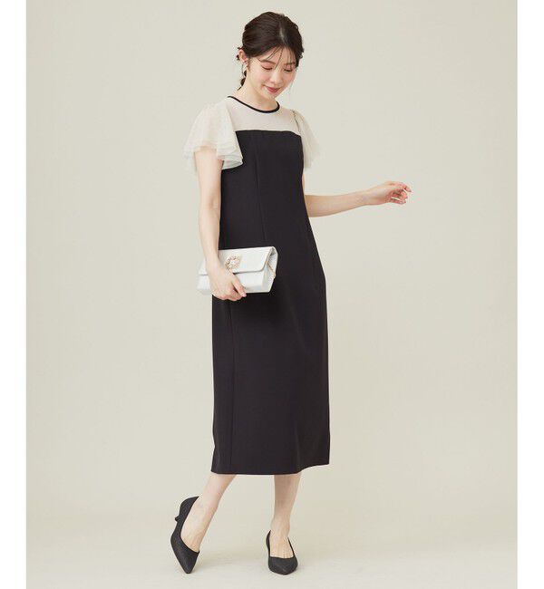 any SiS「フリルスリーブペンシル ドレス」|ドレス|