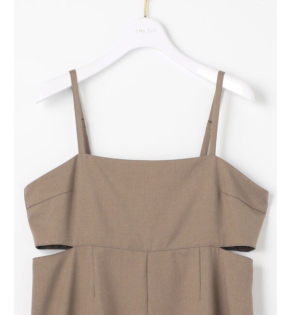 ANY SIS「【洗える・2SET】カットデザインスタイルアップ ワンピース&times;ニット」|スーツ|