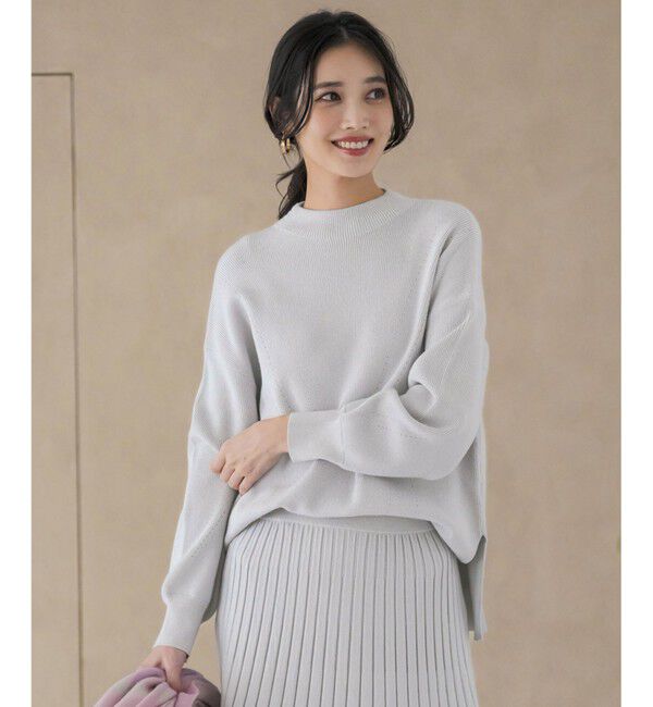 ANY SIS「CICA加工 ビューティ畔ボトルネック ニット」|ニット・セーター|