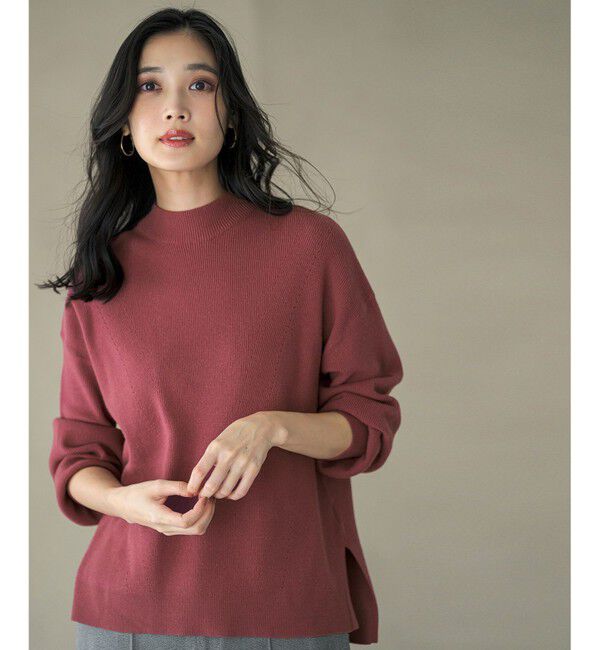 ANY SIS「CICA加工 ビューティ畔ボトルネック ニット」|ニット・セーター|