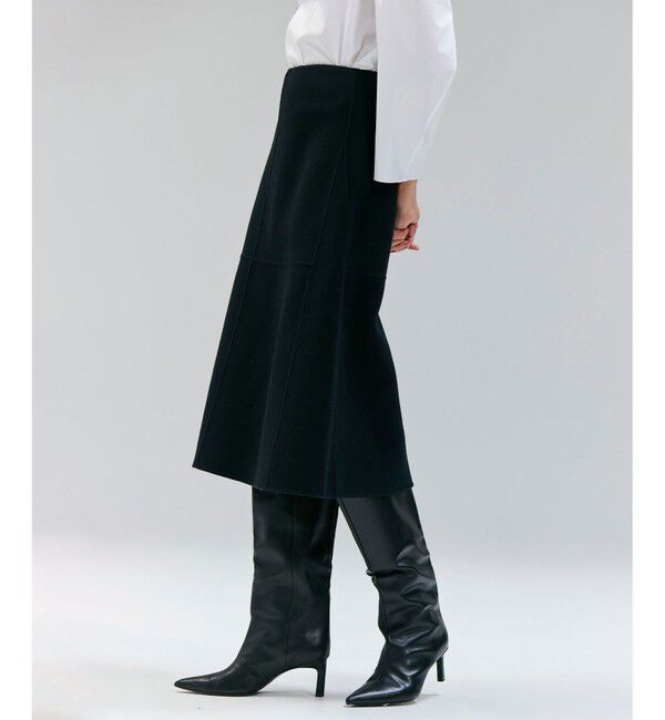 BEIGE,「LEMOORE / ウールリバーAラインスカート」|スカート|