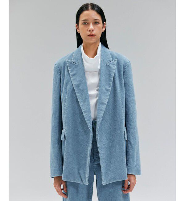 BEIGE,「【FUDGE 10月号掲載】BANGS / コットンコーデュロイテーラードジャケット」|テーラードジャケット|L.Indigo
