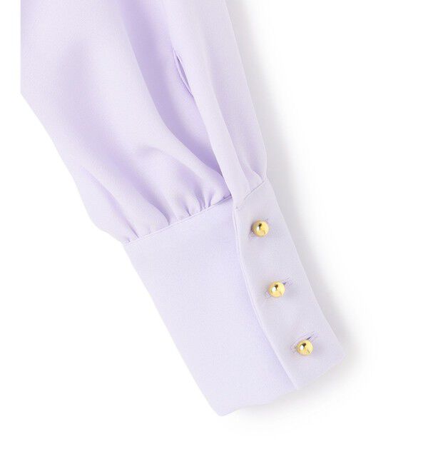 BEIGE,「【洗える】STOW / パフスリーブボウタイブラウス」|シャツ・ブラウス|