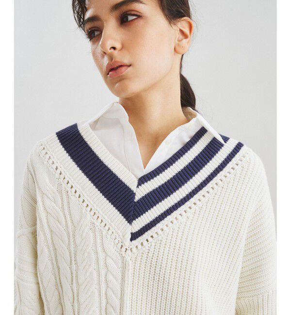  「アシメトリーニットトップ」|ニット・セーター|