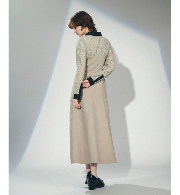 Diagram「レースレイヤードニットワンピース」|ワンピース|