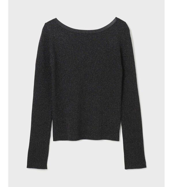  「ハイゲージラメニットトップ」|ニット・セーター|