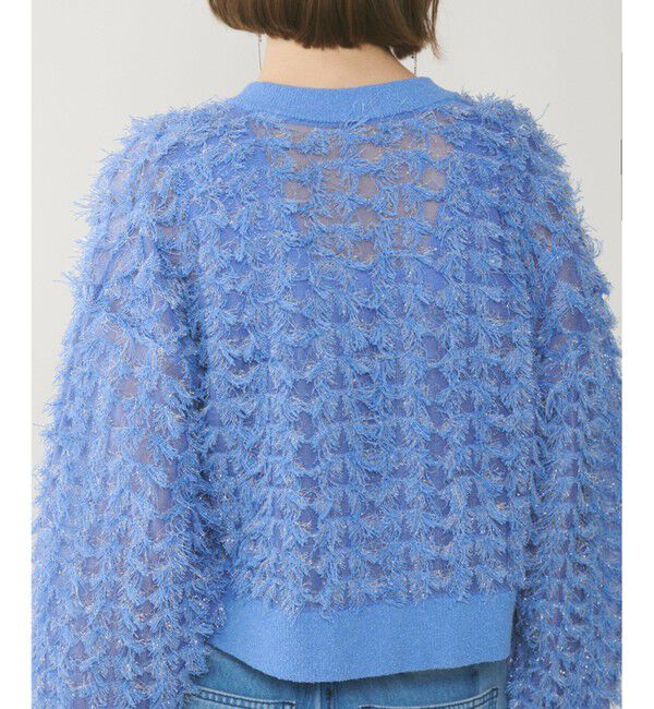  「フリンジニットzipカーディガン」|ニット・セーター|