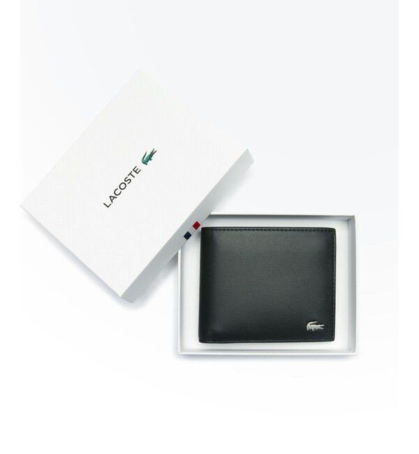 LACOSTE「FG 2つ折り財布」|コインケース|ブラック
