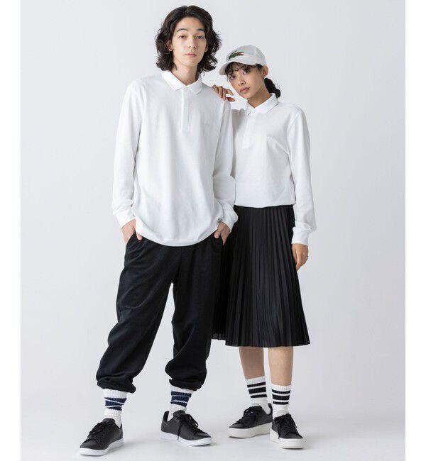 LACOSTE「比翼フロントロングスリーブポロシャツ」|ポロシャツ|