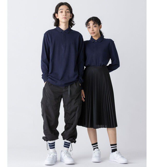 LACOSTE「比翼フロントロングスリーブポロシャツ」|ポロシャツ|