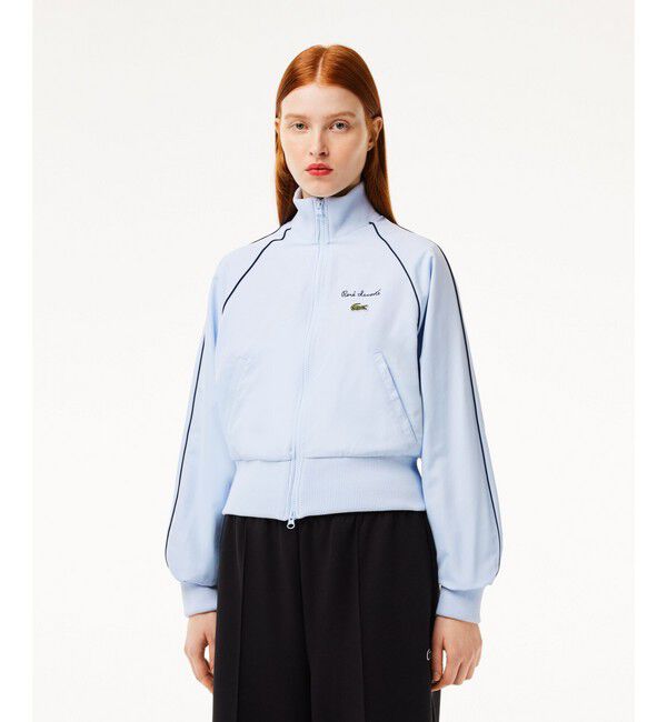 LACOSTE「ルネ・ラコステシグネチャートラックジャケット」|ブルゾン・スタジャン|ライトブルー
