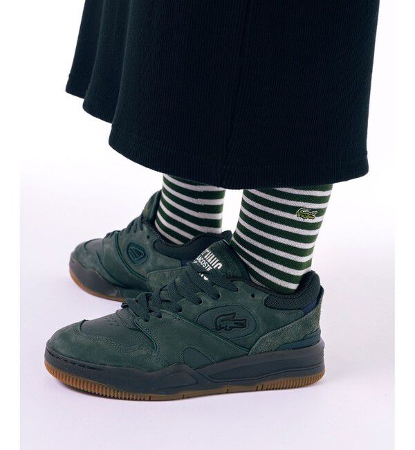 LACOSTE「ナローピッチボーダーリブニットソックス 22-24cm」|ソックス|