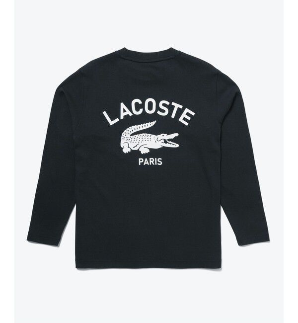 LACOSTE「オーバーサイズ PARISロゴ ヘビーウェイト 長袖Tシャツ / ロンT」|Tシャツ・カットソー|