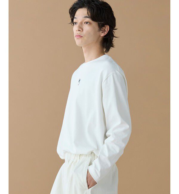 LACOSTE「オーバーサイズ PARISロゴ ヘビーウェイト 長袖Tシャツ / ロンT」|Tシャツ・カットソー|