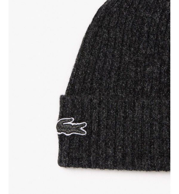 LACOSTE「メランジウールニットビーニー / ニットキャップ」|ニット帽|