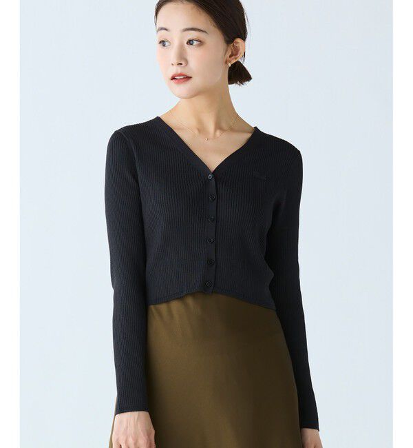 LACOSTE「UVカット クールマックスリブニットカーディガン」|カーディガン|