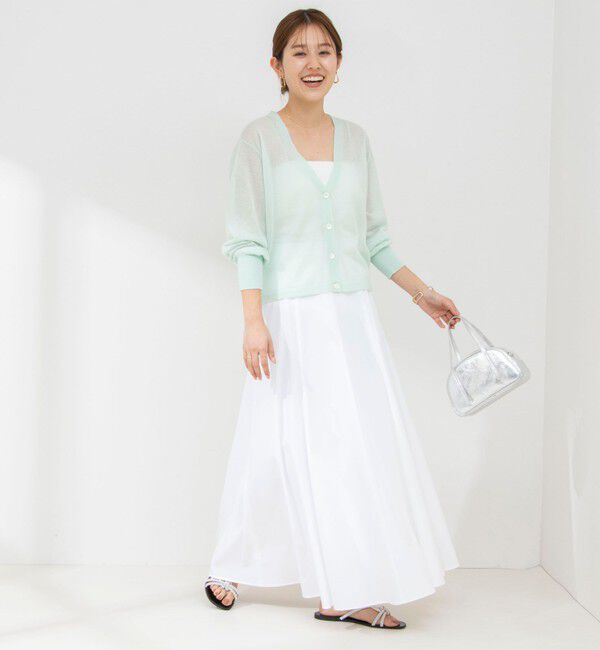 NOLLEY'S sophi「ウォッシャブルタイプライターフレアロングスカート」|スカート|