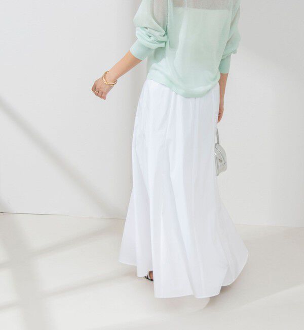 NOLLEY'S sophi「ウォッシャブルタイプライターフレアロングスカート」|スカート|