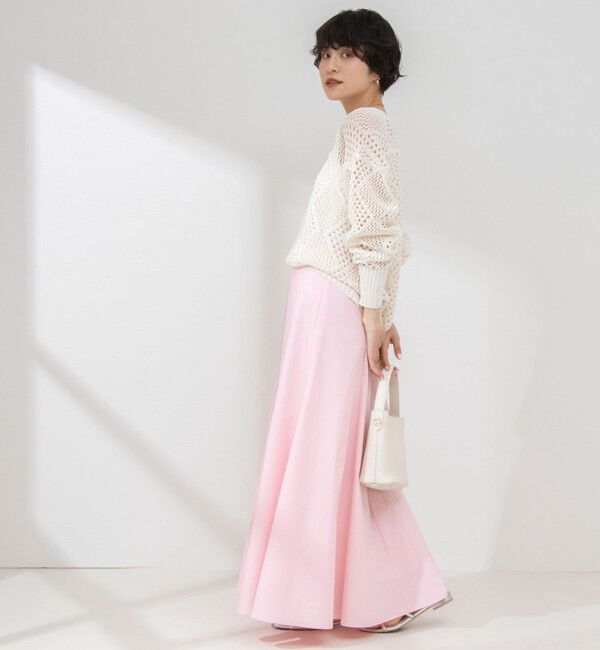 NOLLEY'S sophi「ウォッシャブルタイプライターフレアロングスカート」|スカート|