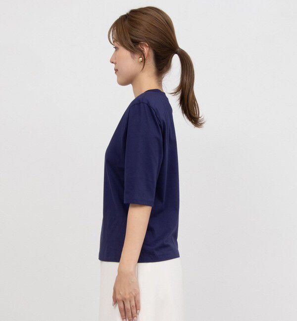 NOLLEY'S「接触冷感 70/2コンパクトクール肩パットTシャツ」|Tシャツ・カットソー|